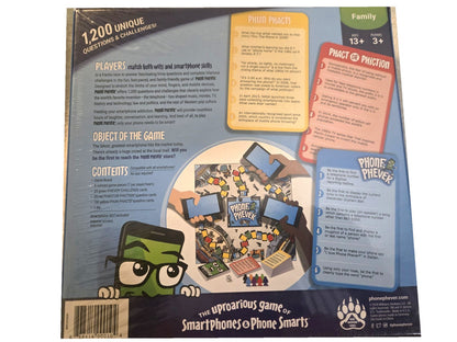Phone Phever Board Game The Uproarious Game of SmartPhones & Phone Smarts