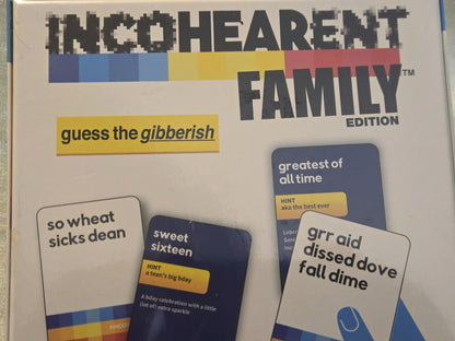 Incohearent Family Edition Card Game - What Do You Meme - Ages 12+