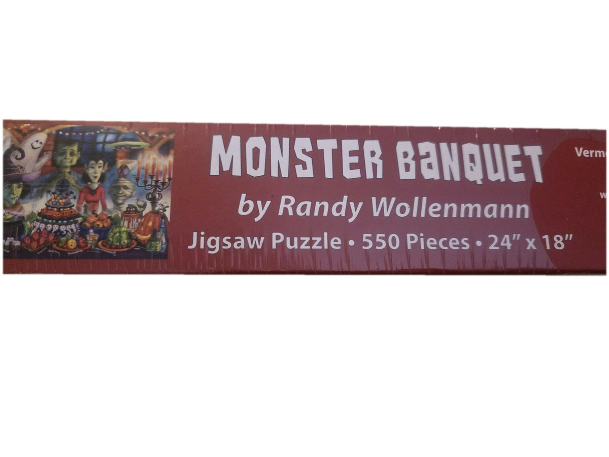 Vermont Christmas Company Monster Banquet 550 Piece Puzzle Sealed Halloween