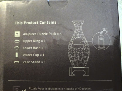 Pintoo Puzzle Vase Colorful Leaves 160 Piece 3D Curved Puzzle Vase Sealed