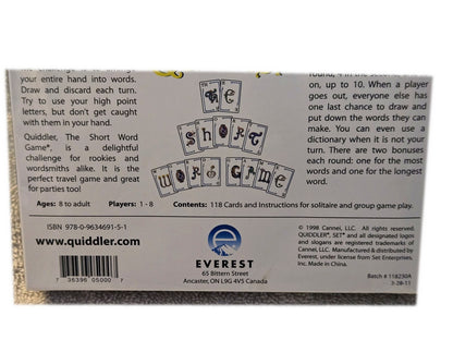 Quiddler Card Game The Short Word Game by SET Enterprises New Sealed