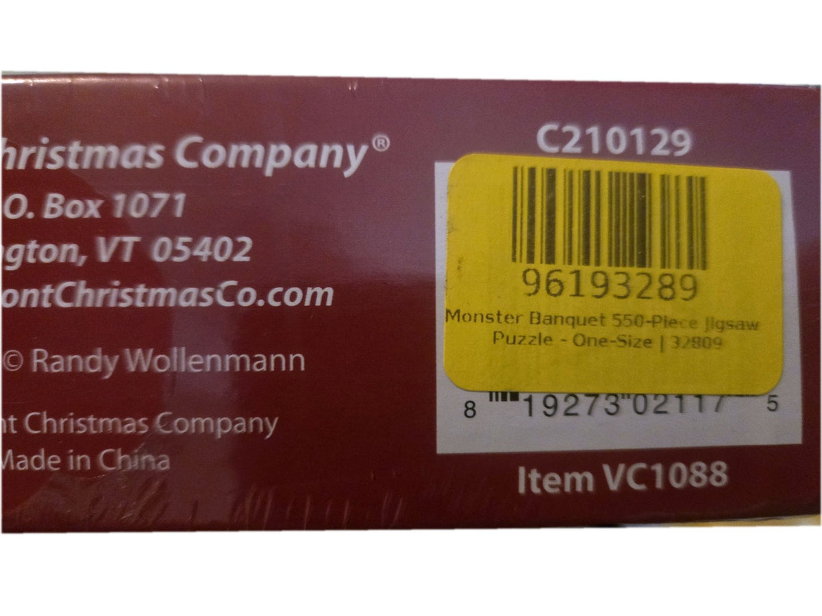 Vermont Christmas Company Monster Banquet 550 Piece Puzzle Sealed Halloween
