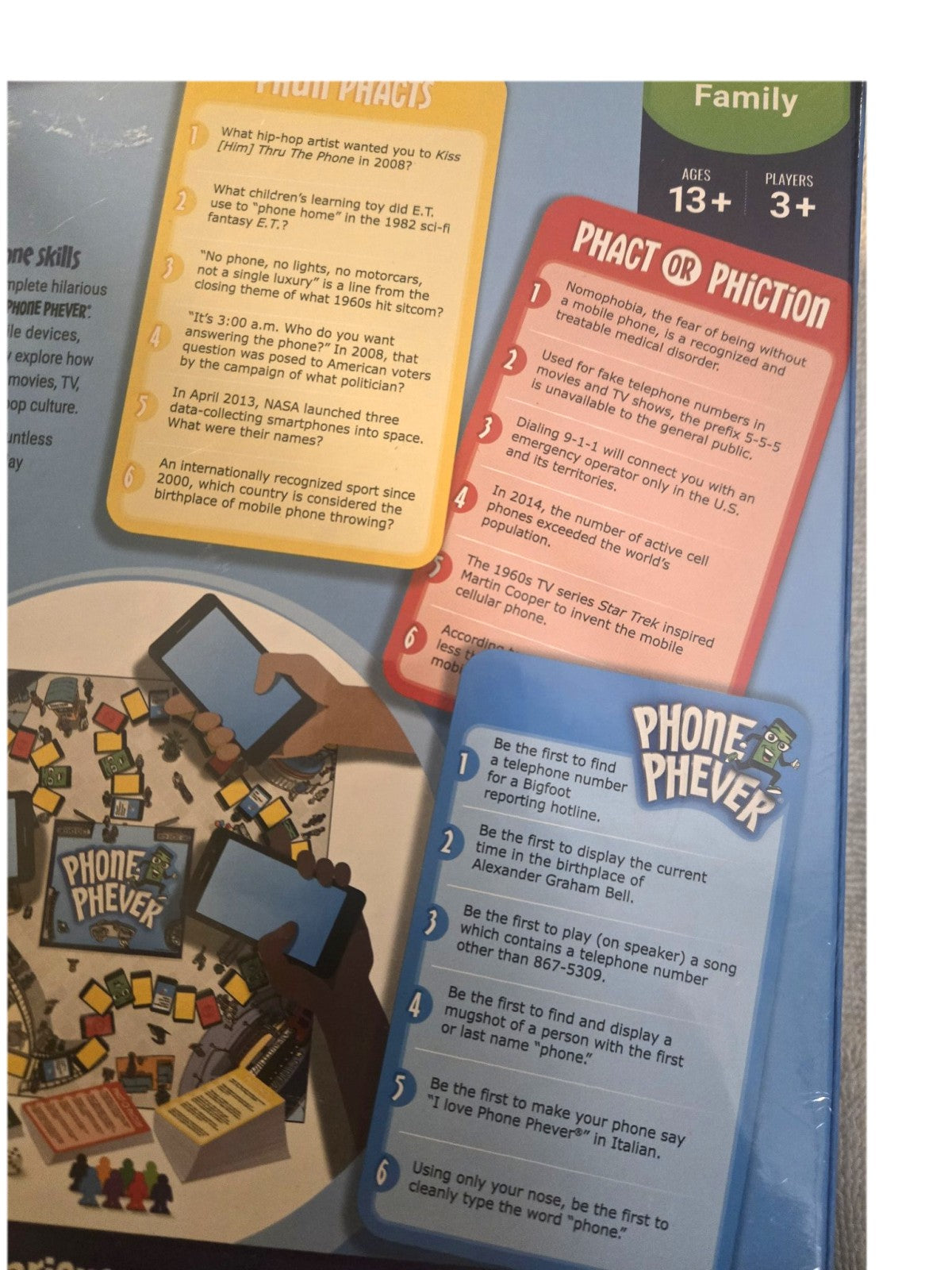 Phone Phever Board Game The Uproarious Game of SmartPhones & Phone Smarts