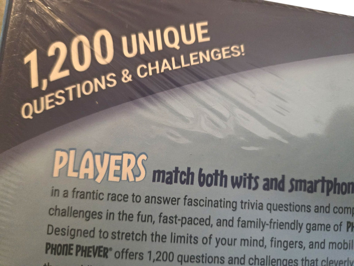 Phone Phever Board Game The Uproarious Game of SmartPhones & Phone Smarts