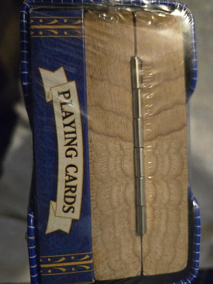 Cardinal Solid Wood 3 Track Cribbage Set - Folding Board - Cards - Pegs - Sealed