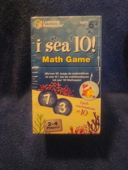 Learning Resources I Sea 10! Math Game - New & Factory Sealed - Ages 6+ Grade 1+