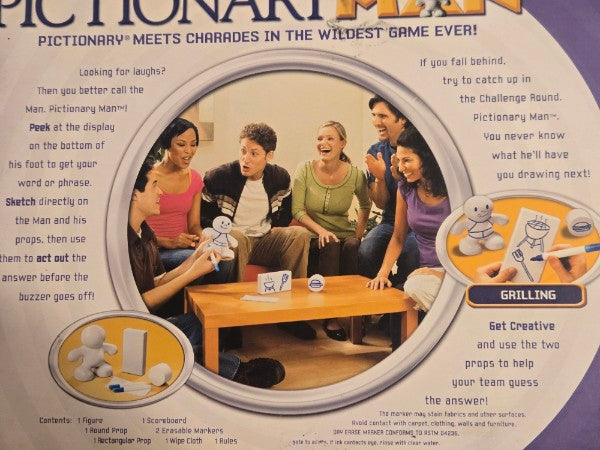 Pictionary Man Electronic Drawing Game - New & Factory Sealed (2008) Party Game!