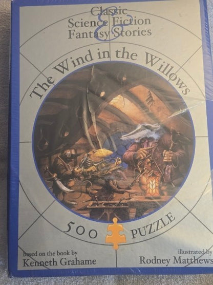 The Wind in the Willows (Kenneth Grahame) 500pc Round Puzzle Rodney Matthews New