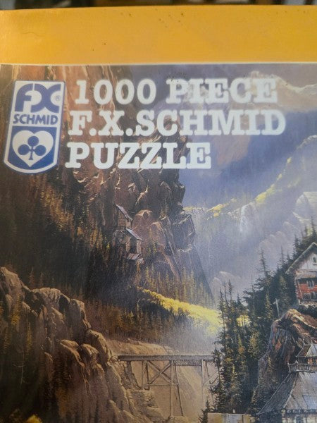 Vintage FX Schmid Silver Belle Run 1000 Pc Puzzle Ted Blaylock Sealed Train 1995