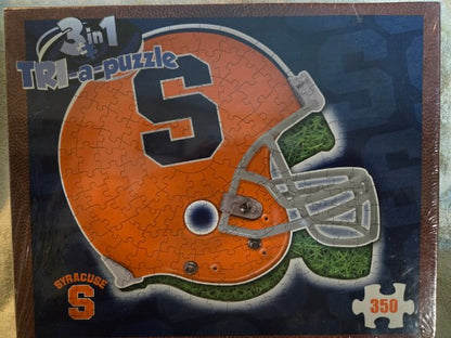 Syracuse Orange Football Helmet 3 in 1 TRI-a-puzzle Jigsaw Puzzle 350 Pc New Late For The Sky