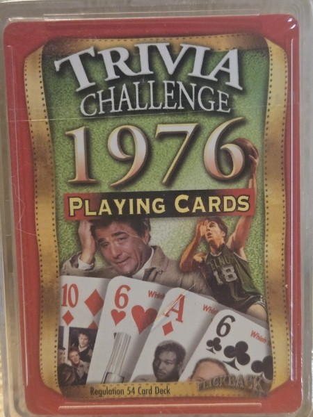 Share 1976 Trivia Challenge Playing Cards – Flickback Regulation 54-Card Deck NEW SEALED