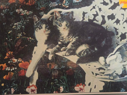 SURE-LOX 1000 Piece Jigsaw Puzzle Wonderful World "Cats in White Chair" NEW