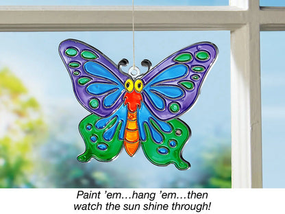 LAKESHORE SUNCATCHERS PAINTING SET TS242 LET YOUR ART SHINE. NEW SEALED ARTS & CRAFTS