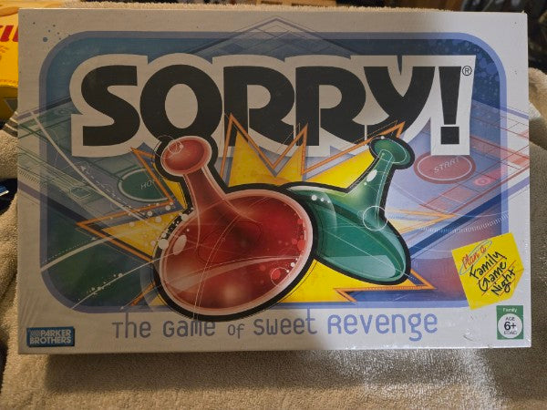 SORRY! Board Game – Factory Sealed Brand New 2005 Edition Parker Brothers Hasbro