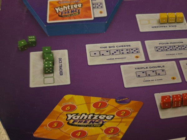 Brand New Hasbro Gaming Yahtzee Frenzy Dice &amp; Card Game Sealed 20 Dice 8+
