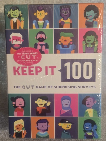 Keep It 100: The Game of Surprising Surveys by Cut - Adult Party Card Game NEW