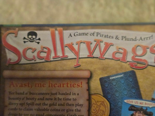 Scallywags Board Game Gamewright 2012 NEW Factory Sealed Pirate Plunder OOP