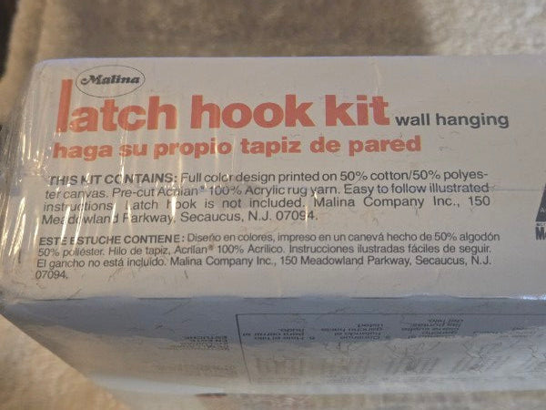 New in Sealed Box Malina The Lord is My Shepherd Wall Art Latch Hook Kit #25/31