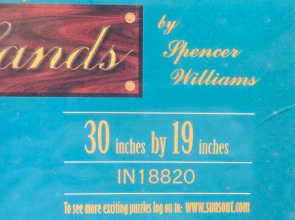 SUNSOUT IN HIS HANDS 1000 PC PUZZLE BIRDS EATING IN JESUS HANDS MATHEW 10:31 NEW SEALED