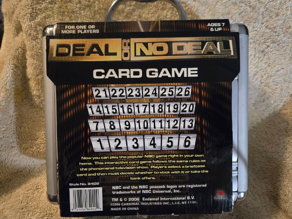 Deal or No Deal Card Game Collector's Metal Briefcase Edition Brand New Factory Sealed
