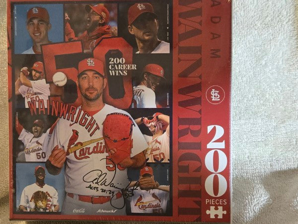 Adam Wainwright St. Louis Cardinals 200 Career Wins 200 Piece Puzzle Factory Sealed Stadium Giveaway