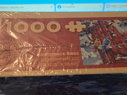 Cobble Hill Adirondack Birds 1,000 Piece Jigsaw Puzzle great winter scene new sealed