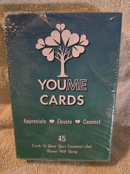New Sealed YouMe Cards 45 Cards Emotional & Mental Well-Being Mindfulness Deck