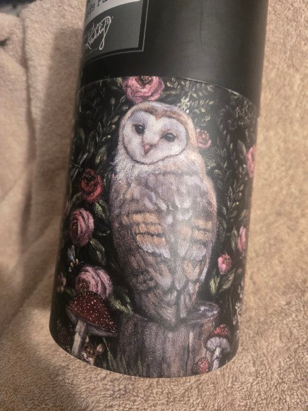Primitive By Kathy - Woodland Friends 500 Piece Puzzle Owl , Flowers Mushrooms.