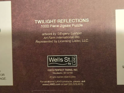Twilight Reflections 1000 Piece Jigsaw Puzzle - Evgeny Lushpin Wells St. by LANG