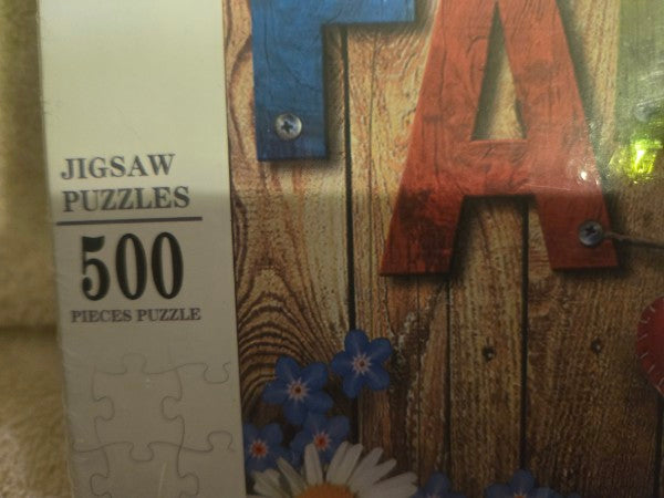 Share Desert Camel "Family" 500-Piece Wooden Jigsaw Puzzle New Sealed - Daisy