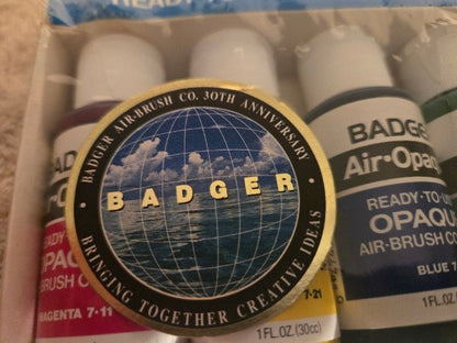 NOS Vintage Badger Air-Opaque Primary Set 701 - Factory Sealed 30th Anniversary