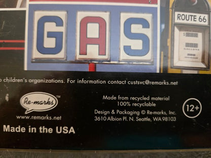 Re-marks Route 66 Jigsaw Puzzle 1500 Piece Americana Diner Collage Sealed New