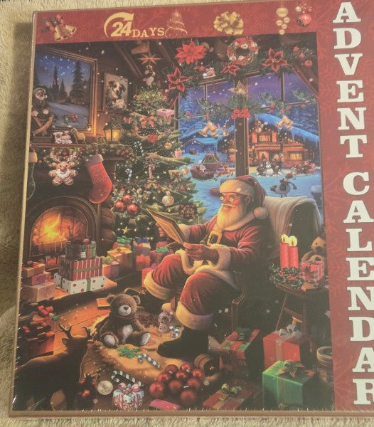 Cheerful Chalet Advent Calendar Jigsaw Puzzle 1000 Piece Christmas 24 Days NEW Sealed
