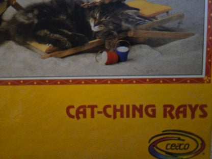 Vintage 1999 Ceaco Cat-Ching Rays 700 Piece Jigsaw Puzzle Sealed Cats Beach