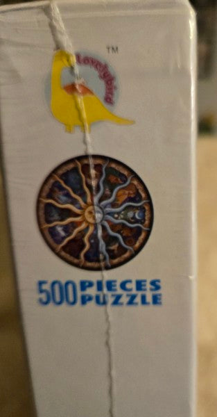 Moruska Zodiac 500 Piece Circular Puzzle Celestial Sun Moon Signs Mandala New