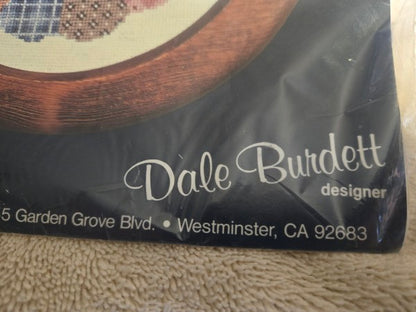&nbsp;Vintage 1985 Dale Burdett Cross Stitch Kit Dresden Plate Home Sweet Home CK232