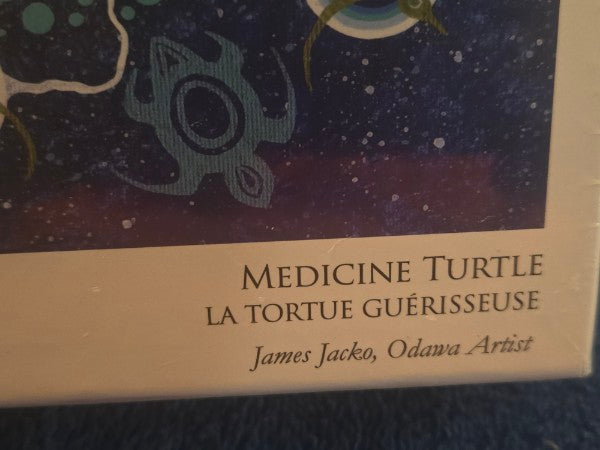 Medicine Turtle 1000pc Jigsaw Puzzle - James Jacko Odawa Artist - Oscardo NEW