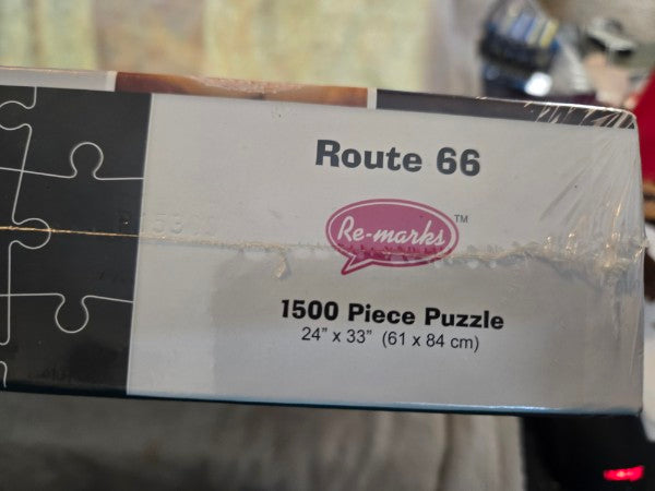 Re-marks Route 66 Jigsaw Puzzle 1500 Piece Americana Diner Collage Sealed New