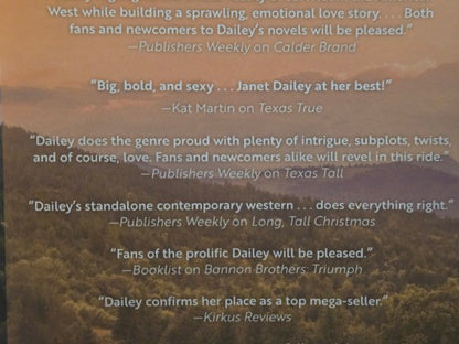 Calder Grit by Janet Dailey Hardcover Dust Jacket The Calder Brand Book 2 Romance