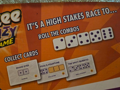 Brand New Hasbro Gaming Yahtzee Frenzy Dice &amp; Card Game Sealed 20 Dice 8+