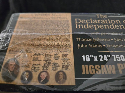 Historic Documents From The Past Declaration Of Independence Jigsaw Puzzle 750 Pc factory sealed