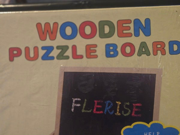 FLERISE Wooden Puzzle Board Magnetic Educational Toy Kids Activity Drawing New