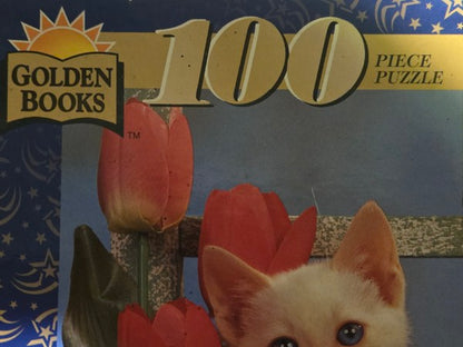 Vintage 1996 Golden Books "Window Box Kittens" 100 Piece Puzzle - NEW SEALED