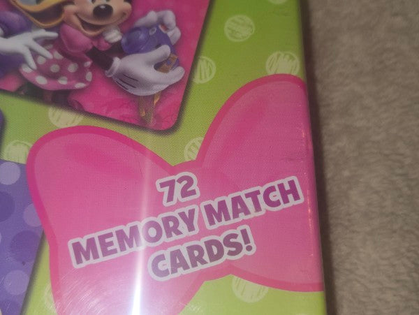 Share Disney Minnie Mouse Memory Match Game 72 Cards Cardinal Disney Junior NEW Sealed