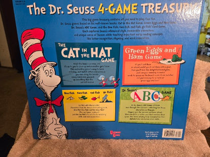 Dr. Seuss 4-Game Treasury - University Games (2003) - NEW/SEALED PIECES