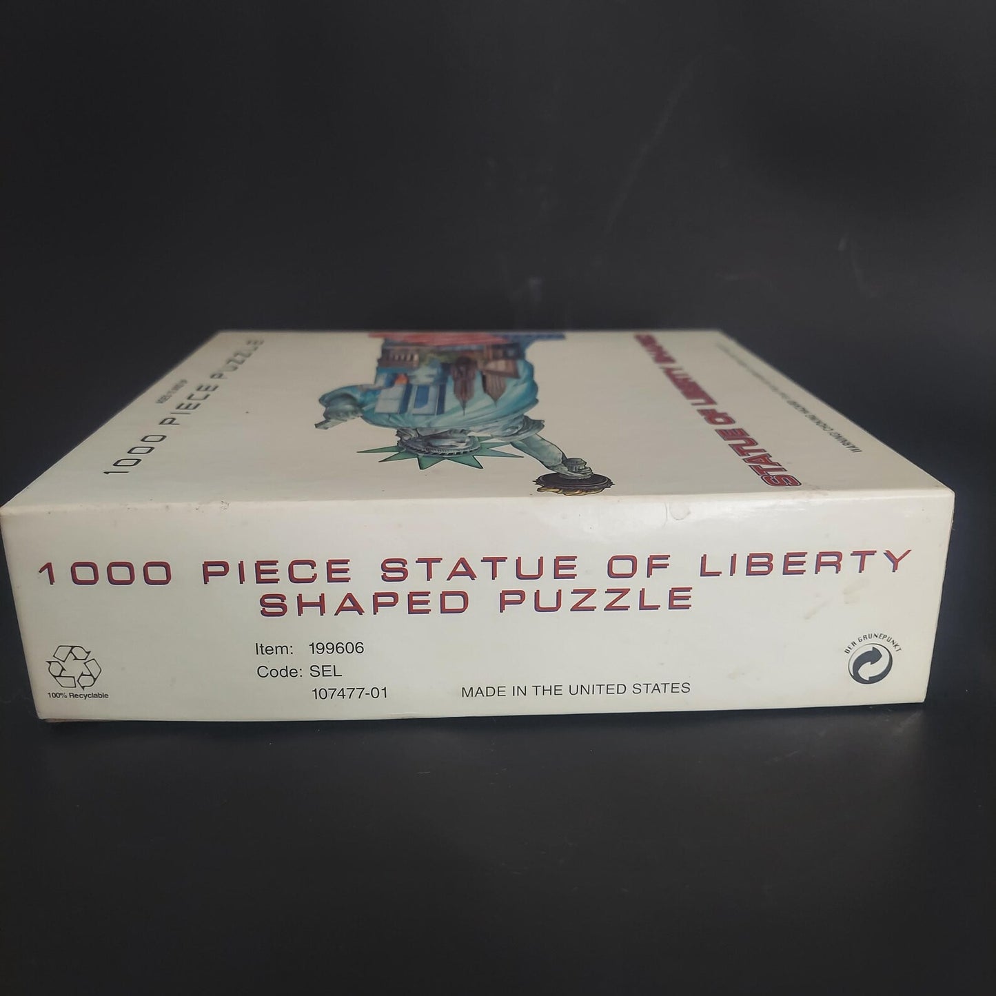 Statue of Liberty Shaped Jigsaw Puzzle 1000 Pc Vintage NYC Twin Towers NEW Sealed