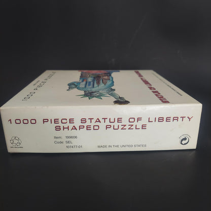 Statue of Liberty Shaped Jigsaw Puzzle 1000 Pc Vintage NYC Twin Towers NEW Sealed