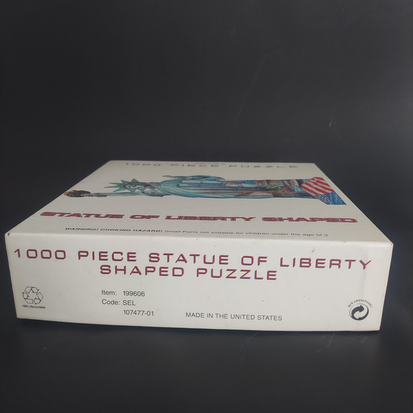 Statue of Liberty Shaped Jigsaw Puzzle 1000 Pc Vintage NYC Twin Towers NEW Sealed