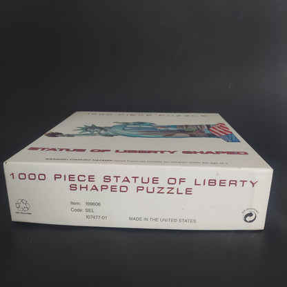 Statue of Liberty Shaped Jigsaw Puzzle 1000 Pc Vintage NYC Twin Towers NEW Sealed