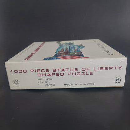 Statue of Liberty Shaped Jigsaw Puzzle 1000 Pc Vintage NYC Twin Towers NEW Sealed